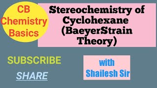 Stereochemistry of Cyclohexane Baeyer Strain Theory [upl. by Neerod]