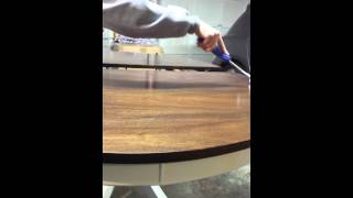 How to apply a polyacrylic top coat on a table top [upl. by Ltsyrk]