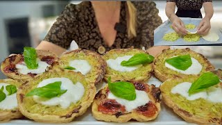 PIZZETTE VELOCI DI SFOGLIA in 5 minuti AL CONTRARIO facili ed economiche [upl. by Herbst866]