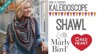 How to Crochet Kaleidoscope Shawl Right Handed [upl. by Ynatsed468]