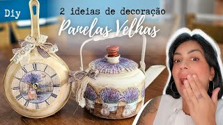 DIY  IDEIAS INCRÍVEIS COM PANELAS VELHAS UM VERDADEIRO DO LIXO AO LUXO [upl. by Wolfie988]