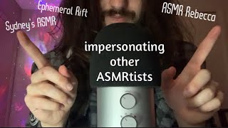 ASMR IMPERSONATING my favorite ASMRtists or trying to [upl. by Lelia]