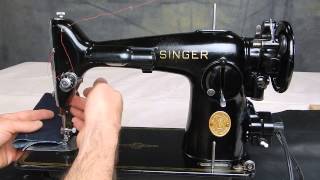 Singer 201 2 1948 A fully functional antique Works better than new sewing machines [upl. by Annav]