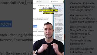 Content der zu 100 mit KI generiert wird ist schlecht für SEO [upl. by Aken]