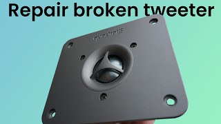 How to Repair A Broken or Damaged Tweeter [upl. by Jocko]