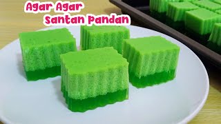 Cara Membuat Agar Agar Santan Pandan [upl. by Aitas19]