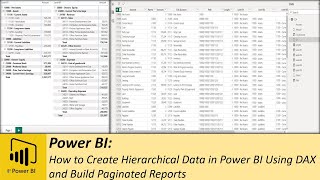 Power BI How to Create Hierarchical Data in Power BI Using DAX and Build Paginated Reports [upl. by Hamian]