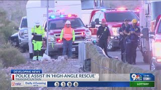 EPPD assist in highangle rescue after crash in Transmountain [upl. by Cofsky154]