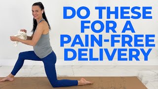 Pregnancy Exercises For A Positive Birth amp PainFree Delivery [upl. by Akelam490]