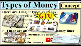 Types of Money PEM8 Money types fiduciary money PEM Money gtu coins [upl. by Esyak869]