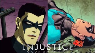 Injustice Nightwing Death  Movie vs Comic [upl. by Omer]