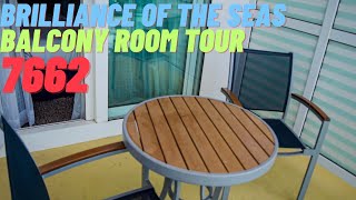 Brilliance Of the Seas  Balcony 3D Room Tour 7662 [upl. by Enilraep260]