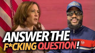 quotAnswer the Fcking Questionquot Kamala Harris Throws More Word Salad When Asked About Trump Economy [upl. by Annil181]