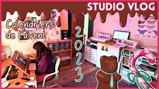 STUDIO VLOG 27  Mes calendriers de lavent 2023 fait maison  Partie 1 où tout va bien [upl. by Millham871]