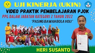 Video UKIN PPG DALJAB 2022 Katagori 2 UNJ  PJOK Passing Bawah Bola Voli [upl. by Ingram]