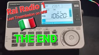 Radio RAI  THE END  RAI Definitively Shuts Down Medium Wave broadcasting1062 Khz Sept 11 2022 [upl. by Florencia]