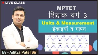 Samvida Shikshak Varg3  Units amp Measurement  Maths Live Class  MPTET  Winners Institute Indore [upl. by Mirella874]