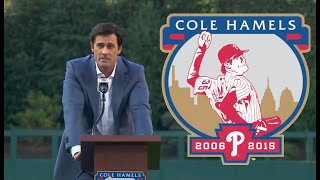 Cole Hamels Retirement Night Full Broadcast Ceremony [upl. by Carey]