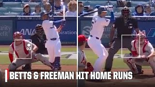 Mookie Betts amp Freddie Freeman EACH hit home runs in the SAME INNING 👀  ESPN MLB [upl. by Yerffoj]