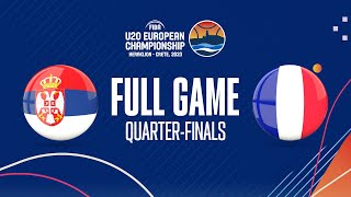 QUARTERFINALS Serbia v France  Full Basketball Game  FIBA U20 European Championship 2023 [upl. by Gathers]