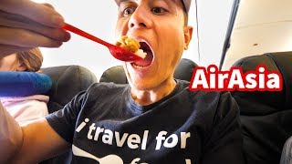 AirAsia FOOD REVIEW  Flying From Bangkok to Denpasar Bali [upl. by Nnylyt]