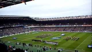 Flower of Scotland Murrayfield Scotland  France 26022012 Edinburgh [upl. by Acinemod878]