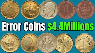 Top 6 Rare Error Coins Worth Money Valuable Error Coins [upl. by Eoz]