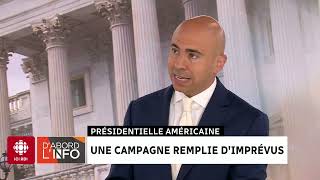 Présidentielle américaine  une campagne remplie dimprévus  Dabord linfo [upl. by Tahpos57]