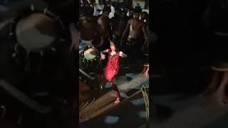 chende dance pili dance by girl for Chende beats ಚಂಡೆ ವಾದ್ಯ Credits Sampaje Vikranth manglore [upl. by Leachim639]