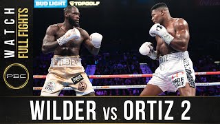 Wilder vs Ortiz 2 FULL FIGHT November 23 2019 [upl. by Adnilram]