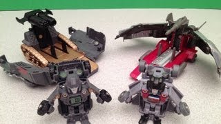 BOTSHOTS LAUNCHERS IRONHIDE AND STARSCREAM WAVE 2 TRANSFORMERS REVIEW [upl. by Fidole]