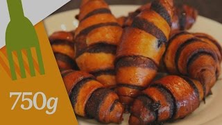 Recette des Croissants au chocolat Juifs ou Rugelach  750g [upl. by Karlotta]