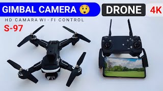 S 97 Best Drone HILLSTAR Foldable Obstacle Avoidance With 4K HD Camera Unboxing [upl. by Jenilee796]