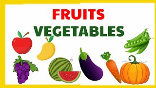 Fruits and vegetables  Vegetables names  Fruits name  Vegetables and fruits Vegetables for kids [upl. by Elinet80]