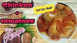 Chicken in tomatoes EASY RECIPE [upl. by Ydahs985]