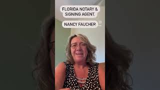 Florida Notary Public amp Signing Agent Nancy Faucher from Notary Stars  Florida Notary Public [upl. by Anetta]