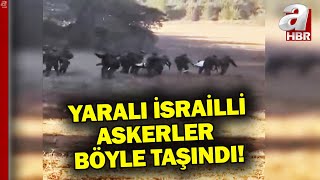 Lübnanda ilk İsrail kayıpları Yaralı İsrail askerleri böyle taşındı  A Haber [upl. by Tade]