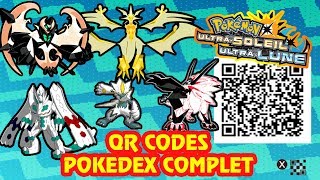 TOUS LES QR CODES  POKEDEX COMPLET ALOLA POKEMON ULTRA SOLEIL amp LUNE Sun amp Moon [upl. by Arty]