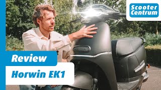 ALLES WAT JE MOET WETEN OVER DE HORWIN Ek1 2023 🛵💨  ELEKTRISCHE SCOOTER  ALLE DETAILS REVIEW [upl. by Yessej]