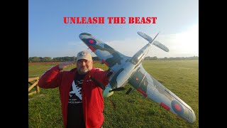 Hking Hawker hurricane ORX Flight Stabilizer Maiden Flight RC plane warbird review [upl. by Ariela]