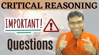 Critical Reasoning Important questions [upl. by Bodwell620]