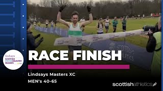 RACE FINISH  Lindsays Masters XC  Mens 4060 [upl. by Eldnar]