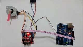 Stepper Motor Control with Arduino Uno and L298n Module [upl. by Ifok523]