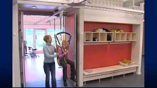 Guldmann Ceiling Lift On Location  School in Denmark [upl. by Yelak]