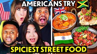 Americans Try The Spiciest Street Food From Around The World [upl. by Chrystel]