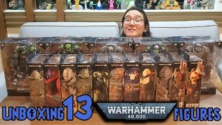 Unboxing And Review 13 Mcfarlane Warhammer Figures [upl. by Wilfreda]