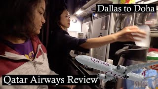 Qatar airways review  Flight from Dallas to Doha  क़तर एयरवेज [upl. by Alyhc]