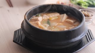 SUB 그냥 된장찌개간단요리ampsimple KfoodHow to make doenjang jjigae Bean paste stew [upl. by Dnalor]