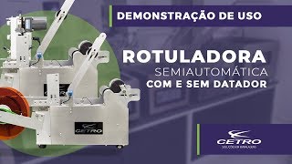 Rotuladora Semiautomática ComSem datador  Cetro [upl. by Kcir]