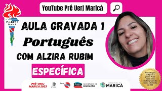 Português com a Prof Alzira Rubim  PréUERJ Maricá 2023  Específicas  21092023 [upl. by Sharon]